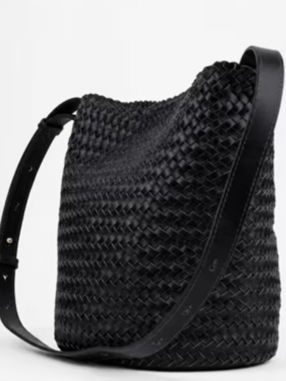 Andar The June Braided Leather Bucket Bag - Black